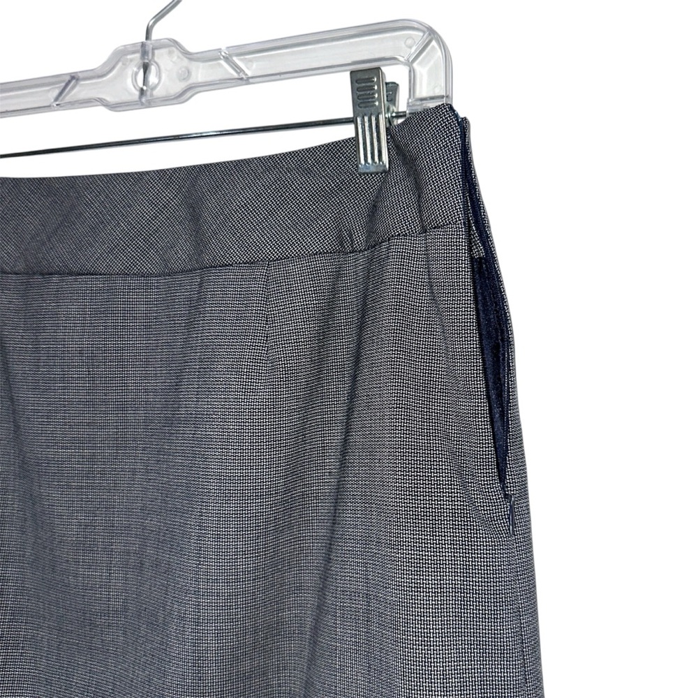 Pendleton Gray Stretch Wool Pleated Hem Pencil Sk… - image 3